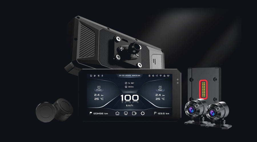 Écran CarPlay et Android Auto pour moto 6" IP69K - JADO S6